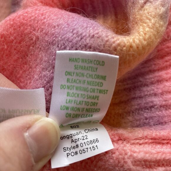 Lilly Pulitzer Yummy Melon Spacedye Chiya Sweater Pink/Purple/Yellow Siz… - Picture 11 of 12